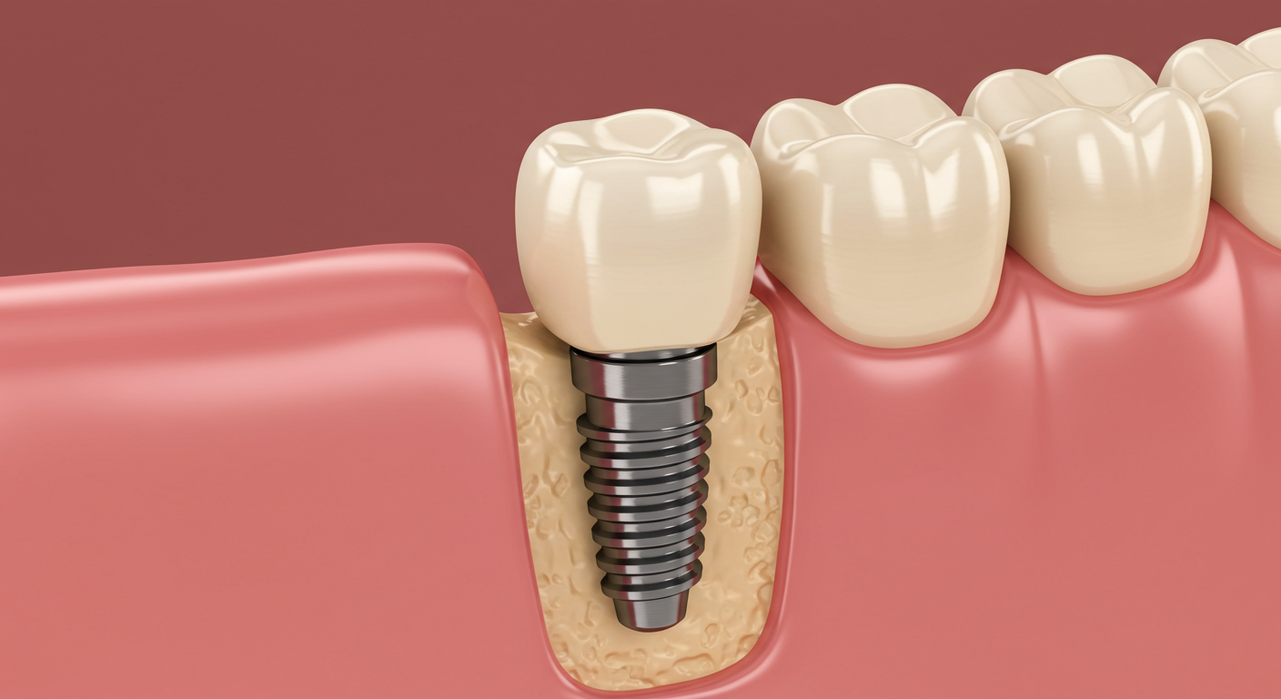 After implant placement at dentin family dentistry in vaughan